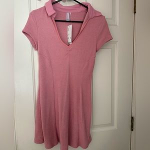 NWT UO Pink Rose Collar Sleeve Dress
